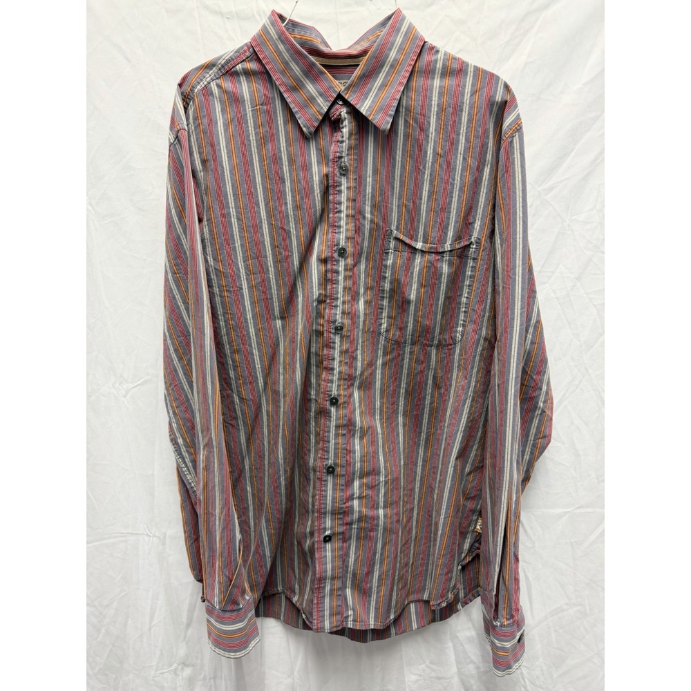 Timberland Shirt Mens‎ XL Long Sleeve Button Down Striped Multicolor
